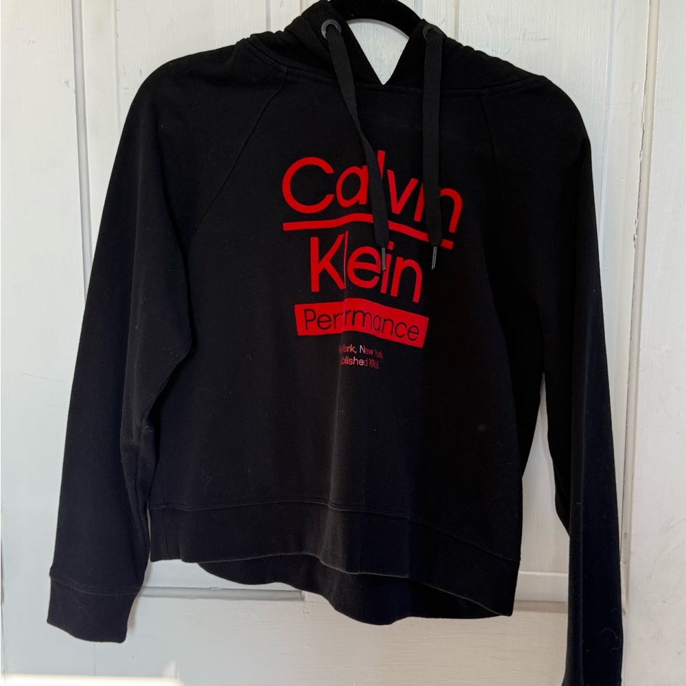 Calvin Klein Black and Red Sweatshirt Hoodie